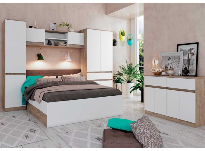 Σετ Κρεβατοκάμαρας 4 τεμαχίων, K-968, 160/200, Genomax