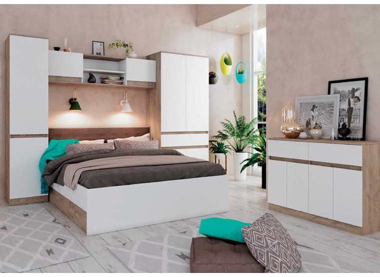 Σετ Κρεβατοκάμαρας 4 τεμαχίων, K-968, 160/200, Genomax | All4home Σετ Κρεβατοκάμαρας 4 τεμαχίων, K-968, 160/200, Genomax