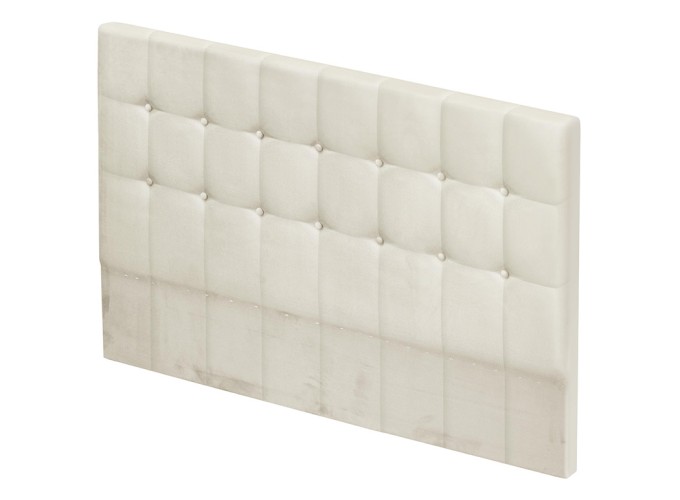 Κεφαλάρι κρεβατιού επενδυμένο με ύφασμα για κρεβάτι με πλάτος από 82 έως 180 εκ., Ivory, Catleya