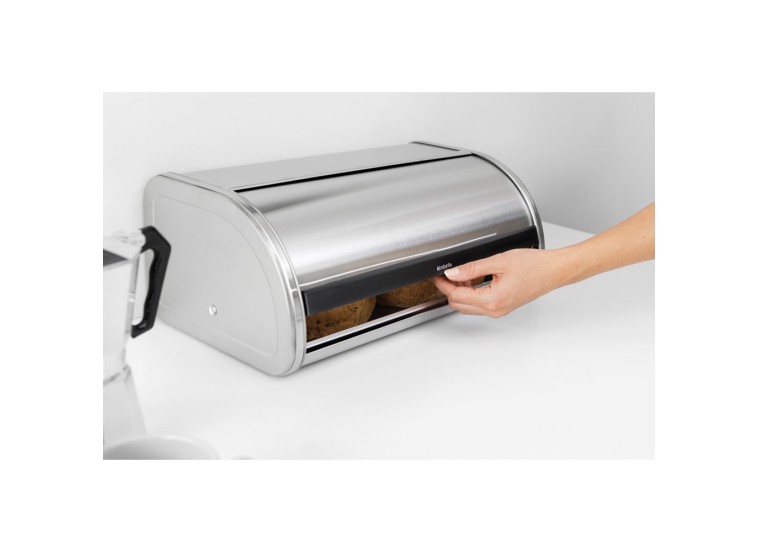 Ψωμιέρα με Καπάκι Μεταλλική σε Ασημί Χρώμα Roll Top Brabantia Ψωμιέρα με Καπάκι Μεταλλική σε Ασημί Χρώμα Roll Top Brabantia