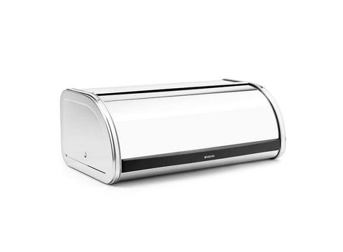 Ψωμιέρα με Καπάκι Μεταλλική σε Ασημί Χρώμα Roll Top Brabantia