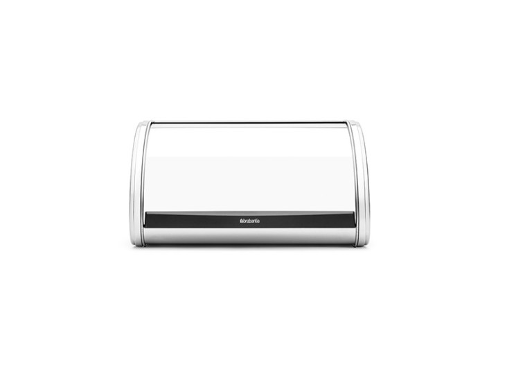 Ψωμιέρα με Καπάκι Μεταλλική σε Ασημί Χρώμα Roll Top Medium Brabantia