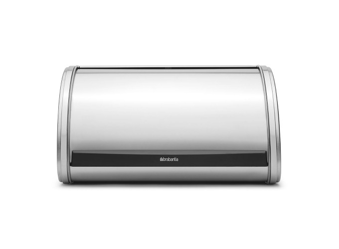 Ψωμιέρα με Καπάκι Inox Roll Top Medium Matt Steel Brabantia 