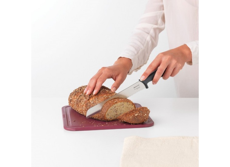 Μαχαίρι Ψωμιού από Ανοξείδωτο Ατσάλι 20cm Tasty+ Dark Grey Brabantia Μαχαίρι Ψωμιού από Ανοξείδωτο Ατσάλι 20cm Tasty+ Dark Grey Brabantia