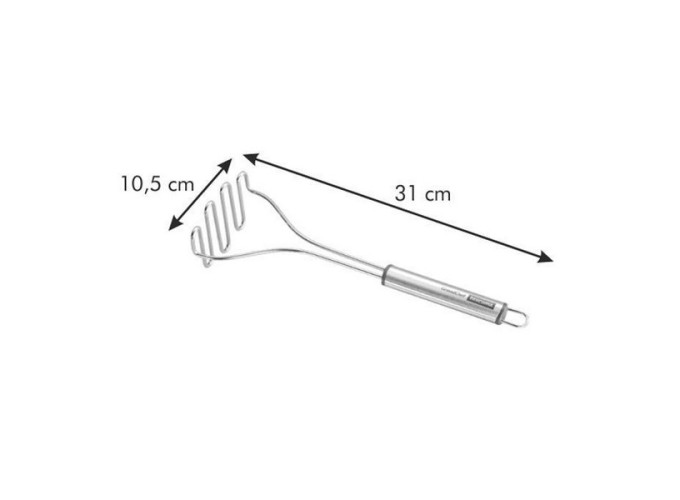 Πρέσα Πατάτας από Ανοξείδωτο Ατσάλι  10.5x31cm Grandchef Tescoma 