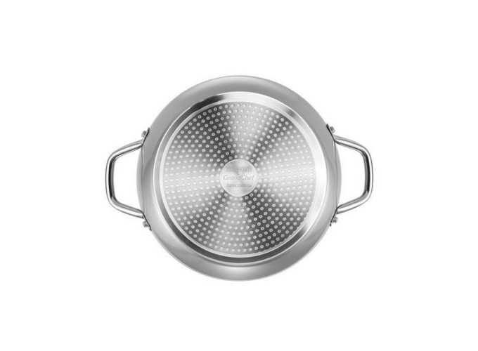 Τηγάνι από Ανοξείδωτο Ατσάλι με Αντικολλητική Επίστρωση και Χερούλια Grandchef 28 Cm Tescoma 