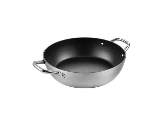 Τηγάνι από Ανοξείδωτο Ατσάλι με Αντικολλητική Επίστρωση και Χερούλια Grandchef 28 Cm Tescoma 