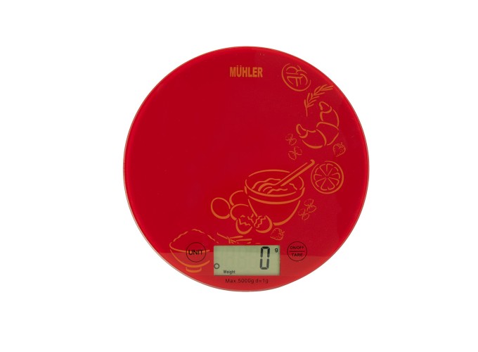 Ψηφιακή Ζυγαριά Κουζίνας 1gr/5kg Κόκκινη KS-2026R Muhler  Ψηφιακή Ζυγαριά Κουζίνας 1gr/5kg Κόκκινη KS-2026R Muhler