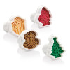 Cookie Cutters Με Στάμπα Delicia, 4 τμχ. Tescoma Cookie Cutters Με Στάμπα Delicia, 4 τμχ. Tescoma