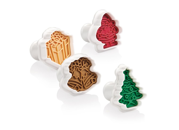 Cookie Cutters Με Στάμπα Delicia, 4 τμχ. Tescoma Cookie Cutters Με Στάμπα Delicia, 4 τμχ. Tescoma