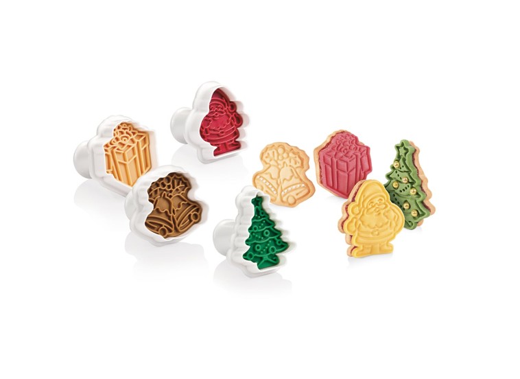 Cookie Cutters Με Στάμπα Delicia, 4 τμχ. Tescoma Cookie Cutters Με Στάμπα Delicia, 4 τμχ. Tescoma