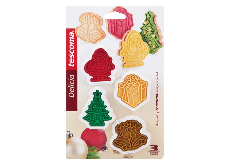 Cookie Cutters Με Στάμπα Delicia, 4 τμχ. Tescoma Cookie Cutters Με Στάμπα Delicia, 4 τμχ. Tescoma