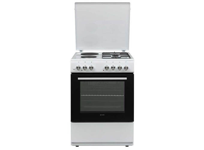 Ηλεκτρική Κουζίνα Ελεύθερη Μικτή  GHT 6220W, 2G+2E VOX 