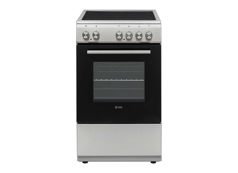 Κουζίνα Ελεύθερη με Κεραμικές Εστίες Inox CHT 5105IX, 4V VOX Κουζίνα Ελεύθερη με Κεραμικές Εστίες Inox CHT 5105IX, 4V VOX