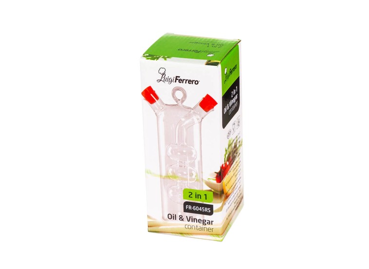Oil & vinegar container LF FR-6045 silicone red seal Oil & vinegar container LF FR-6045 silicone red seal