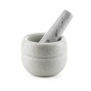 Mortar with pestle Luigi Ferrero FR-898W Ø8.9xH8cm, white