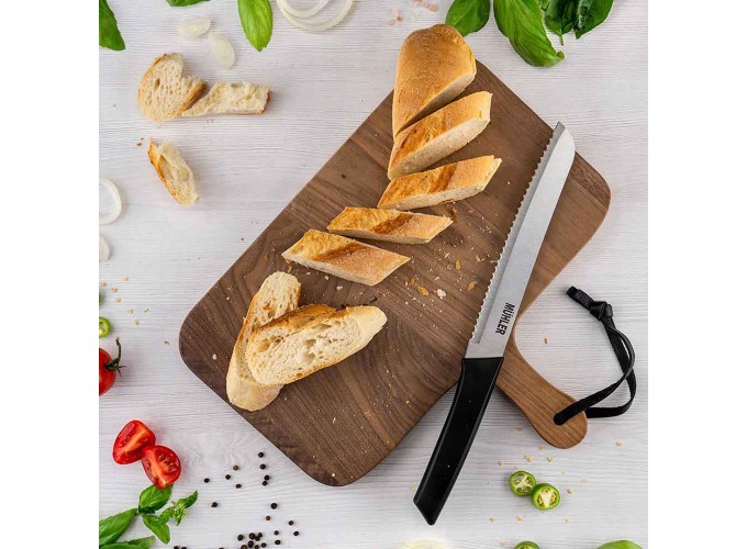 Μαχαίρι Ψωμιού από Ανοξείδωτο Ατσάλι 20cm MR-1581 Prima Muhler 