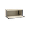 Ψωμιέρα με Καπάκι Μεταλλική Soft Beige Fall Front Brabantia