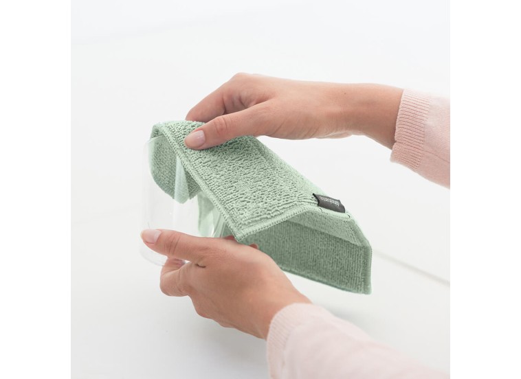 Microfibe Dish Cloths Brabantia Dark Grey/Light Grey/Jade Green, 3 Pcs Microfibe Dish Cloths Brabantia Dark Grey/Light Grey/Jade Green, 3 Pcs