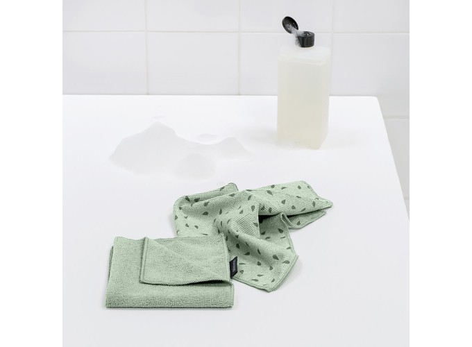  Πανάκια Καθαρισμού με Μικροΐνες Γενικής Χρήσης Πράσινα 30x30εκ. 2τμχ  Brabantia