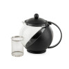Τσαγιέρα Γυάλινη σε Μαύρο Χρώμα 1250ml MR-8126BJS Muhler 