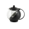 Τσαγιέρα Γυάλινη σε Μαύρο Χρώμα 1250ml MR-8126BJS Muhler 