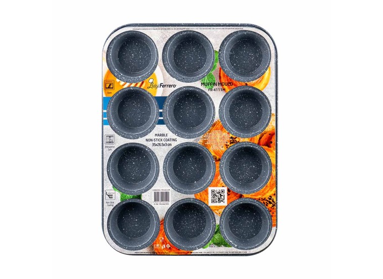 Φόρμα Ζαχαροπλαστικής για Cupcakes/Muffins Nia FR-4013 Luigi Ferrero Φόρμα Ζαχαροπλαστικής για Cupcakes/Muffins Nia FR-4013 Luigi Ferrero