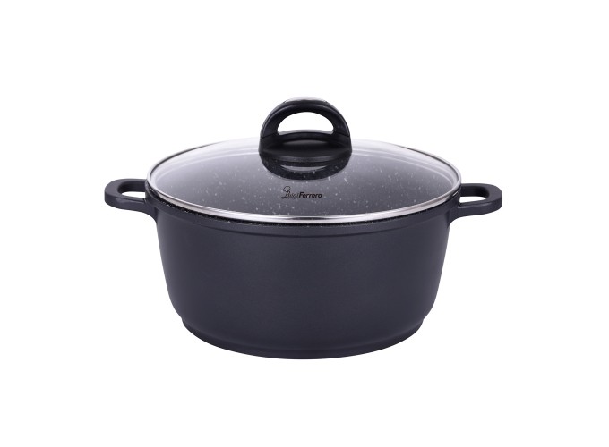 Κατσαρόλα 4,4L χυτό αλουμίνιο Hanna FR-245M 24x11.5cm,  Luigi Ferrero