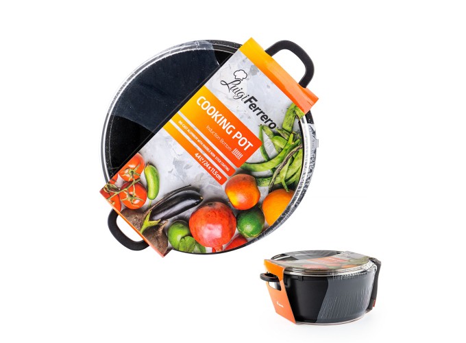 Κατσαρόλα 4,4L χυτό αλουμίνιο Hanna FR-245M 24x11.5cm,  Luigi Ferrero