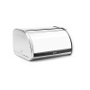 Ψωμιέρα με Καπάκι Μεταλλική σε Ασημί Χρώμα Roll Top Medium Brabantia