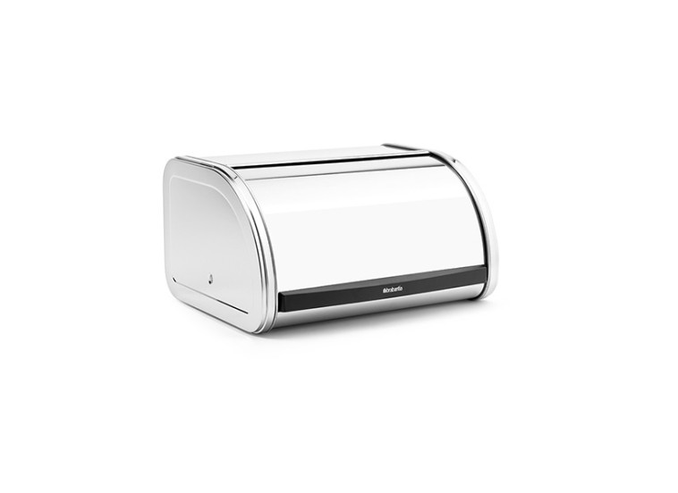 Ψωμιέρα με Καπάκι Μεταλλική σε Ασημί Χρώμα Roll Top Medium Brabantia Ψωμιέρα με Καπάκι Μεταλλική σε Ασημί Χρώμα Roll Top Medium Brabantia