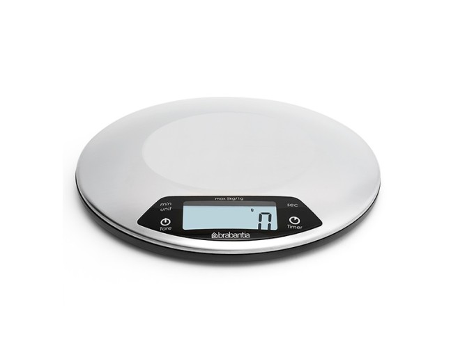 Ψηφιακή Ζυγαριά Κουζίνας 1gr/5kg  Matt Steel Brabantia 