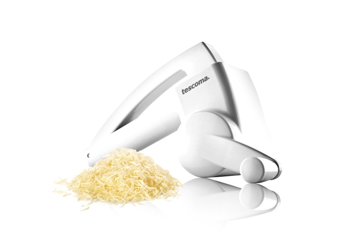 Χειροκίνητος Τρίφτης Τυριού από Ανοξείδωτο Ατσάλι 17x13x9cm Handy Tescoma 