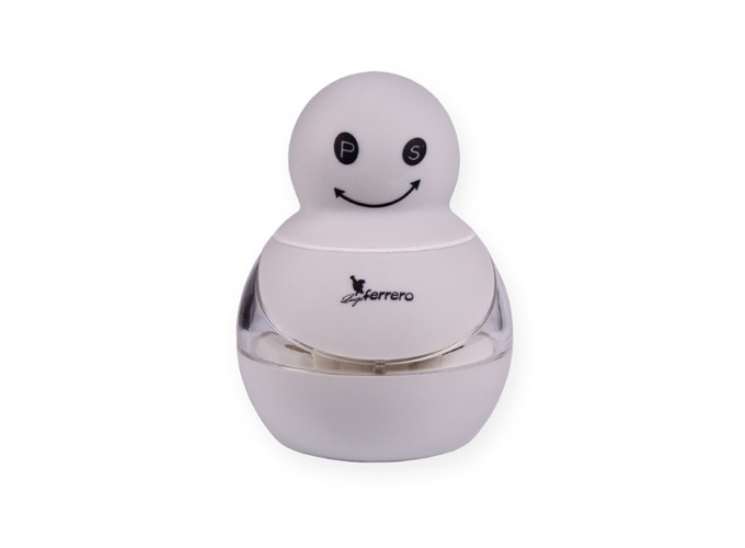 Χειροκίνητος Μύλος Μπαχαρικών Πλαστικός Γκρί FR-201M Luigi Ferrero