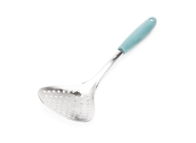 Ρηχή Κουτάλα Κουζίνας Τρυπητή από Ανοξείδωτο Ατσάλι FR-1969 , Luigi Ferrero