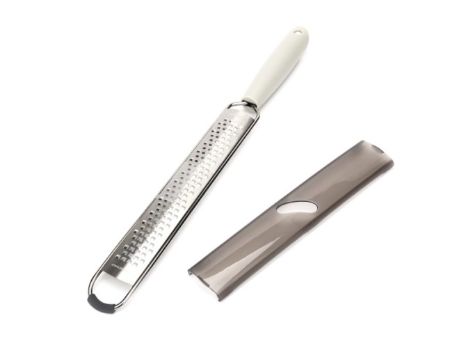 Τρίφτης Εσπεριδοειδών από Ανοξείδωτο Ατσάλι Λευκός  Acid Etched Sharp Grater Luigi Ferrero Norsk FR-1993