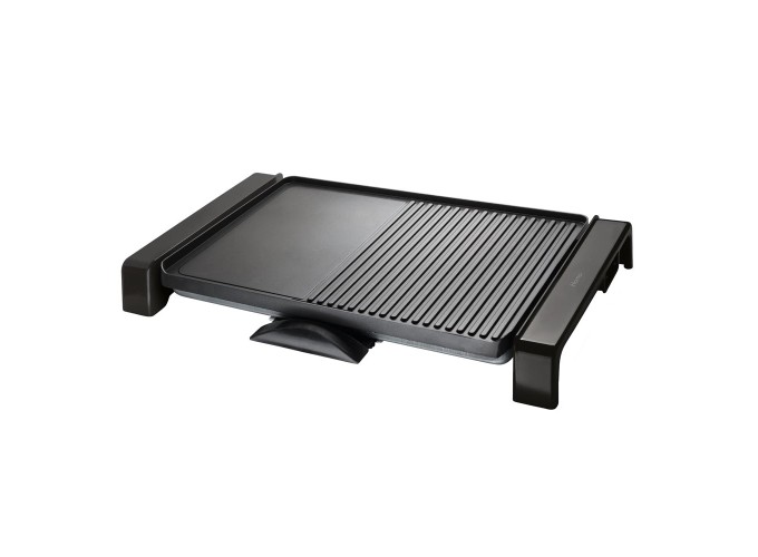 Επιτραπέζια Ηλεκτρική Ψησταριά Αυλακωτής Πλάκας 2000W με Ρυθμιζόμενο Θερμοστάστη 48x32εκ HOMA