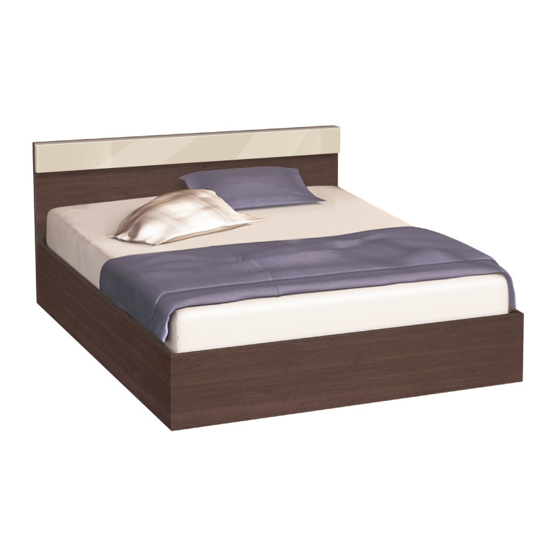 Κρεβάτι ξύλινο ημίδιπλο AVA 120/190, 194/68/124 εκ., Genomax