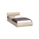 Κρεβάτι ξύλινο διπλό AVA 160/200, 204/68/164 εκ., Genomax