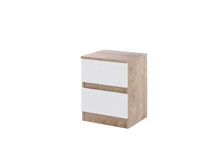 Κομοδίνο Σόνομα/Λευκό, 40x35x50, Modul 915, Genomax Κομοδίνο Σόνομα/Λευκό, 40x35x50, Modul 915, Genomax