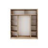 Ντουλάπα Συρόμενη, Modul 931, Σόνομα/Λευκό, 180x200x59, Genomax Ντουλάπα Συρόμενη, Modul 931, Σόνομα/Λευκό, 180x200x59, Genomax