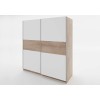 Ντουλάπα Συρόμενη, Modul 931, Σόνομα/Λευκό, 180x200x59, Genomax Ντουλάπα Συρόμενη, Modul 931, Σόνομα/Λευκό, 180x200x59, Genomax
