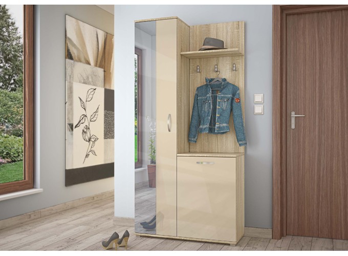 Έπιπλο Εισόδου 89/35/187 εκ., Σόνομα/Κρεμ, Nexo, Genomax