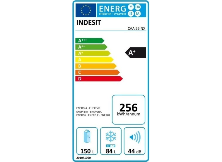 Ψυγειοκαταψύκτης 234 lt A+, CAA 55NX, Indesit Ψυγειοκαταψύκτης 234 lt A+, CAA 55NX, Indesit