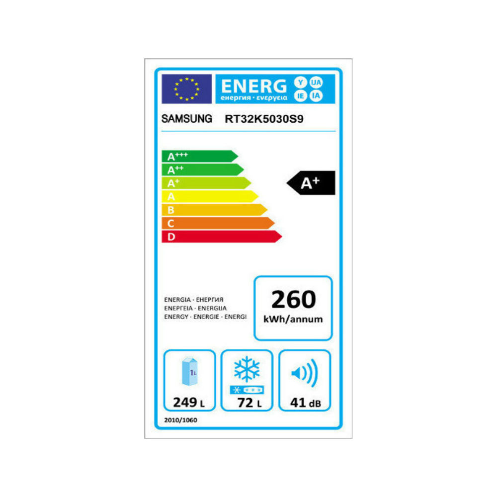 Ψυγειοκαταψύκτης 321lt A+ No Frost, RT32K5030S9, Samsung