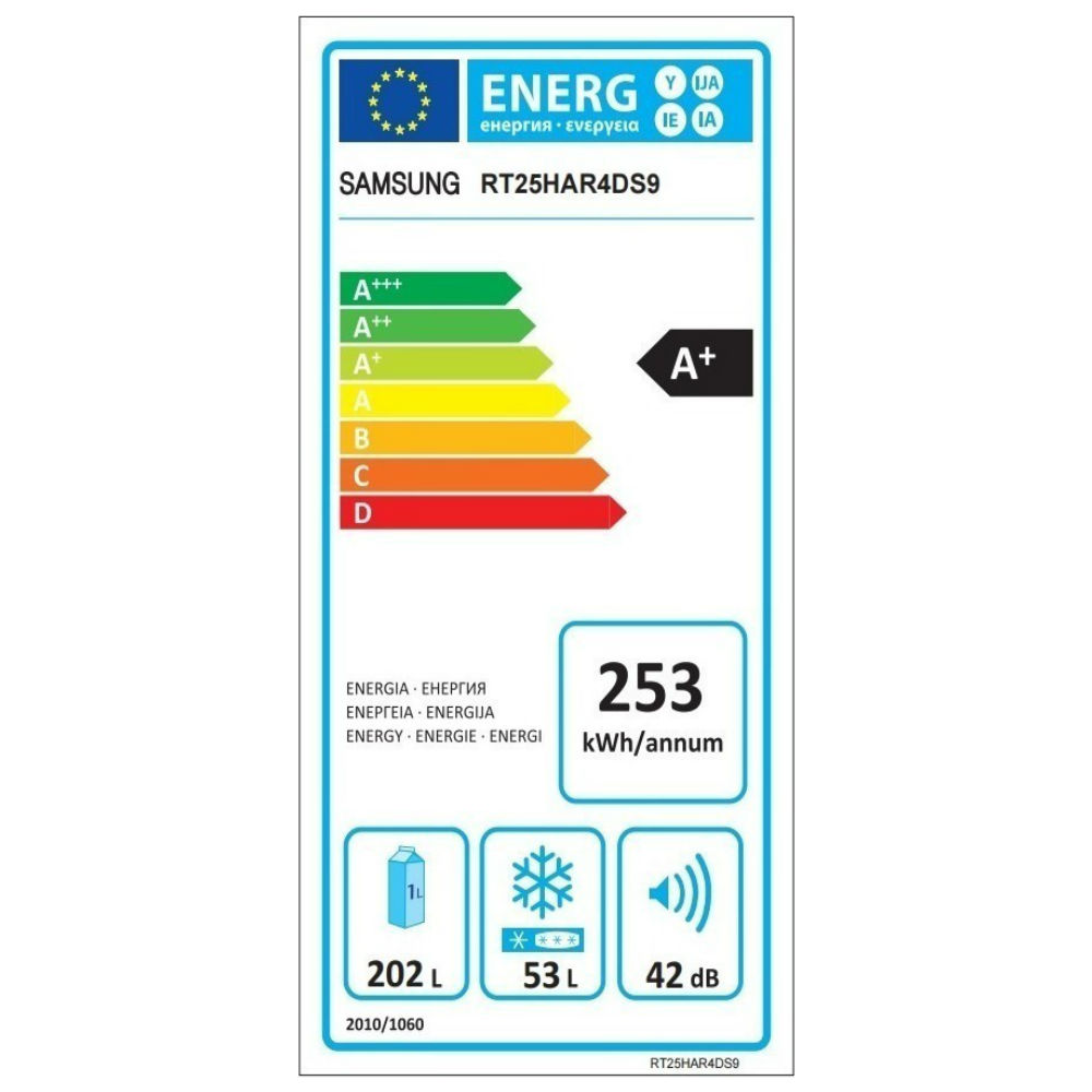 Ψυγειοκαταψύκτης 255lt A+ No Frost, RT25HAR4DS9/EO, Samsung