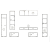 Σύνθετο Σαλονιού 260/52/183 εκ., Barcelona, Genomax | All4home Σύνθετο Σαλονιού 260/52/183 εκ., Barcelona, Genomax