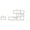 Σύνθετο Σαλονιού 277,5/40/137 εκ., Golda 1, Genomax | All4home Σύνθετο Σαλονιού 277,5/40/137 εκ., Golda 1, Genomax