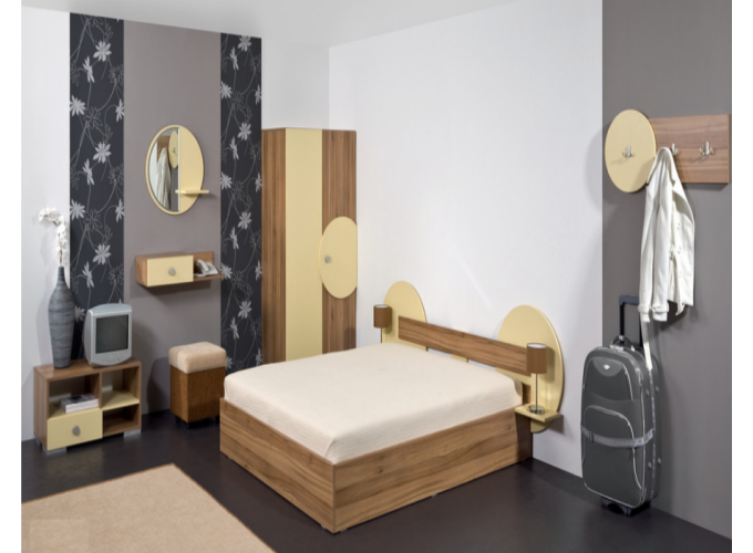 Σετ Κρεβατοκάμαρας 8 τεμαχίων, Santorini, 168.5x194.5x30.5 εκ., Genomax