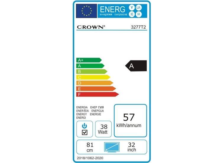 Τηλεόραση 32" Led, 3277T2, Crown | All4home Τηλεόραση 32" Led, 3277T2, Crown